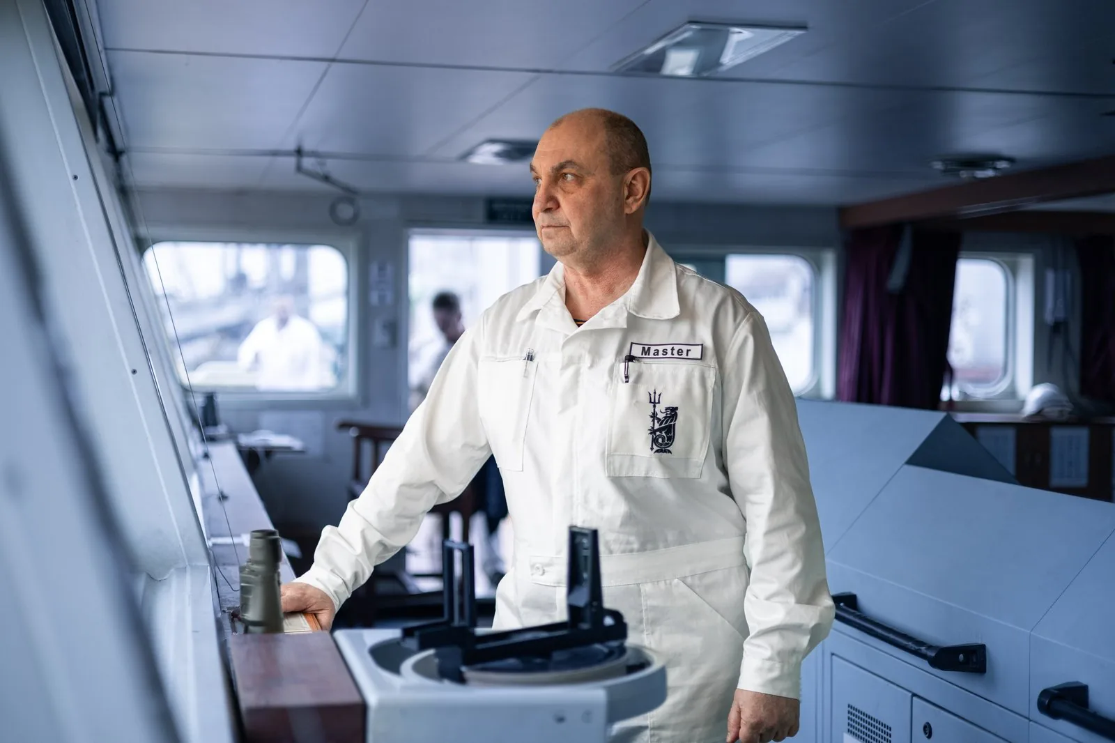 A vessel's Master on the bridge — the operational link between technical readiness and the commercial performance of every voyage.